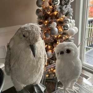 Grandin Road Snowy Penguin and Owl